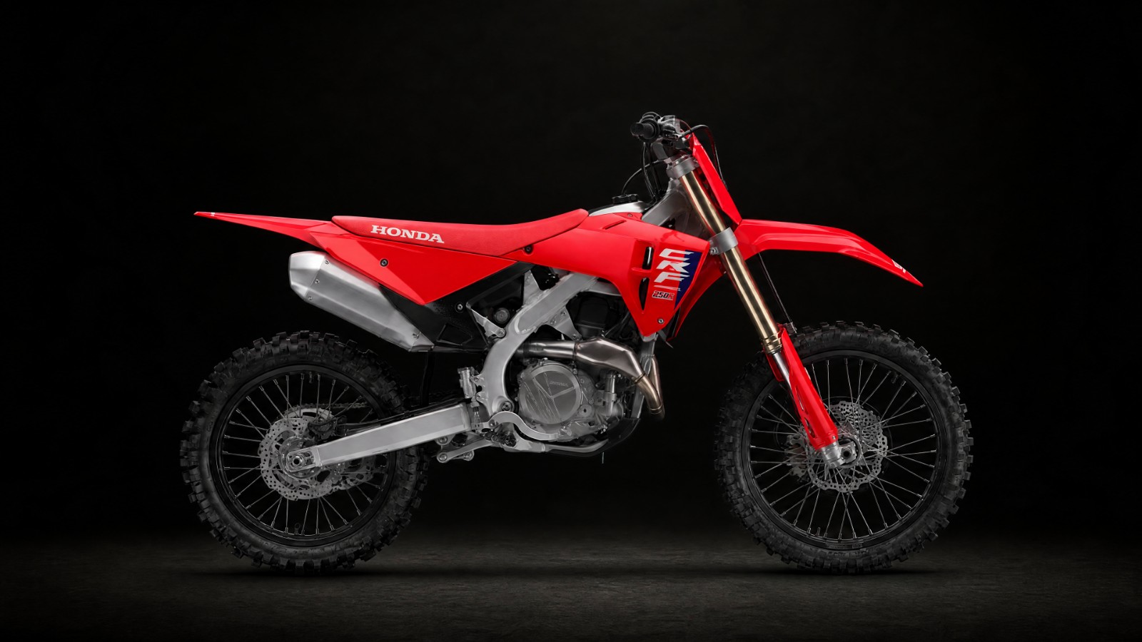 Honda CRF450R race-ready dirt bike side profile